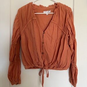 Love, Whit Peasant Top